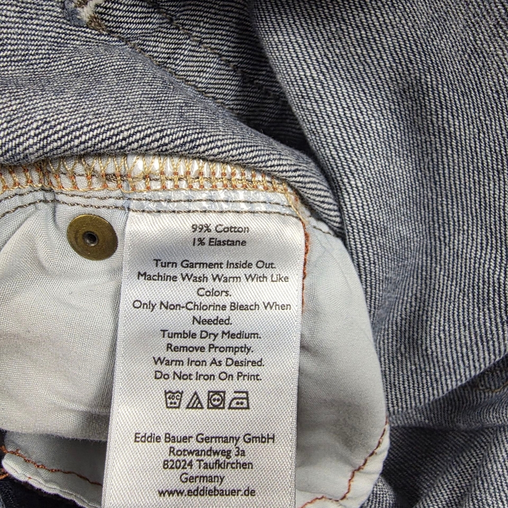NWOT Eddie Bauer Boyfriend Midrise Slim Blue Denim Jeans - Picture 5 of 9